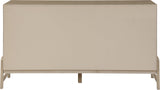 Kaya Contemporary Dresser - Stylish Oak Veneer Furniture with Vegan Leather Accents and Solid Legs