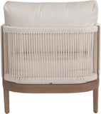 Maui Outdoor Patio Chair - Elegant Water-Resistant Design with Quick-Dry Foam for Ultimate Comfort