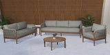 Maui Outdoor Patio Chair - Elegant Water-Resistant Design with Quick-Dry Foam for Ultimate Comfort