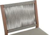 Maui Outdoor Patio Dining Side Chair Set - Elegant Aluminum Frame with Quick-Dry Foam Cushions