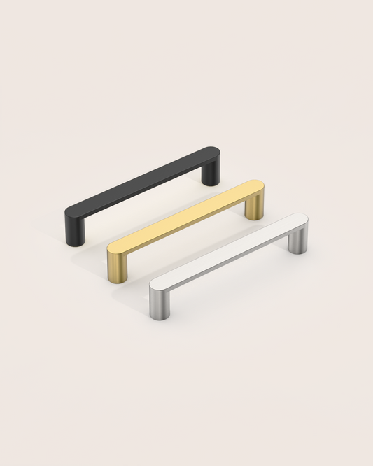 DESIGN3644 Minimalist Matte Black Cabinet Handles –  Easy Installation, Durable & Long-Lasting