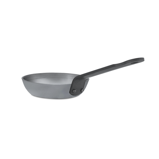Mauviel M'STEEL Black Carbon Steel Blini Pan, 4.7-In