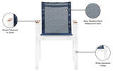 Nizuc Contemporary Outdoor Patio Dining Arm Chair Set of 2 with Durable Waterproof Mesh Fabric