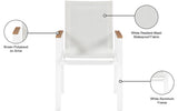 Nizuc Contemporary Outdoor Patio Dining Arm Chair Set of 2 with Durable Waterproof Mesh Fabric