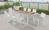 Nizuc Contemporary Outdoor Patio Dining Arm Chair Set of 2 with Durable Waterproof Mesh Fabric