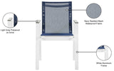Nizuc Contemporary Outdoor Patio Dining Arm Chair Set of 2 with Durable Waterproof Mesh Fabric
