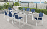 Nizuc Contemporary Outdoor Patio Dining Arm Chair Set of 2 with Durable Waterproof Mesh Fabric