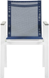 Nizuc Contemporary Outdoor Patio Dining Arm Chair Set of 2 with Durable Waterproof Mesh Fabric