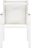 Nizuc Contemporary Outdoor Patio Dining Arm Chair Set of 2 with Durable Waterproof Mesh Fabric