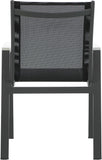 Nizuc Contemporary Outdoor Patio Dining Arm Chair Set of 2 with Durable Waterproof Mesh Fabric
