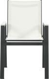 Nizuc Contemporary Outdoor Patio Dining Arm Chair Set of 2 with Durable Waterproof Mesh Fabric