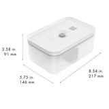 ZWILLING Fresh & Save Plastic Lunch Box Semitransparent Airtight Food Storage Container