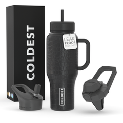 Limitless Water Bottle Black Croc