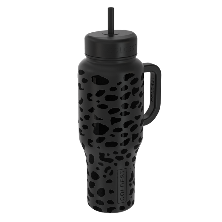 Limitless Water Bottle Black Leopard