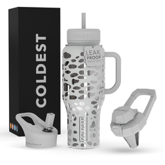 Limitless Water Bottle Silver Leopard