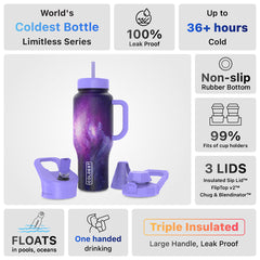 Limitless Water Bottle Astro Purple