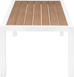 Nizuc Contemporary Outdoor Patio Coffee Table with Durable Aluminum Frame for Stylish Relaxation