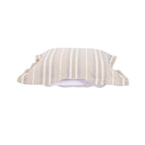 Indoor/Outdoor Puff Scroll Ottoman Dune Sand Cover Only