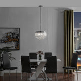 Cinderella Crystal Round Chandelier Pendant // Chrome