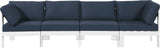 Nizuc Modular Outdoor Patio Sofa Set with Waterproof Fabric and Sturdy Aluminum Frame for Comfort