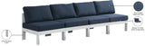 Nizuc Modular Outdoor Patio Sofa Set with Waterproof Fabric and Sturdy Aluminum Frame for Comfort