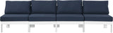 Nizuc Modular Outdoor Patio Sofa Set with Waterproof Fabric and Sturdy Aluminum Frame for Comfort