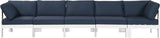 Nizuc Modular Outdoor Patio Sofa Set with Waterproof Fabric and Sturdy Aluminum Frame for Comfort