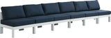 Nizuc Modular Outdoor Patio Sofa Set with Waterproof Fabric and Sturdy Aluminum Frame for Comfort