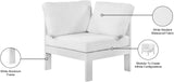Nizuc Contemporary Outdoor Corner Chair with Waterproof Fabric and Sturdy Aluminum Frame Design