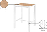 Nizuc Contemporary Outdoor Aluminum Square Bar Table with Sleek Design for Stylish Entertaining