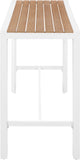 Nizuc Outdoor Patio Aluminum Bar Table - Stylish Contemporary Design for Entertaining Spaces
