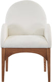 Waldorf Dining Arm Chair – Elegant Chenille Fabric with Solid Ash Wood, Perfect for Stylish Dining