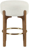Torino - Backless Counter Stool With Brushed Brown Base (Set of 2)