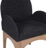 Waldorf Elegant Boucle Fabric Dining Arm Chair - Luxurious Comfort with Solid Ash Wood Frame