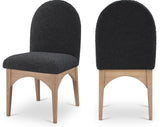 Waldorf Elegant Boucle Fabric Dining Arm Chair - Luxurious Comfort with Solid Ash Wood Frame