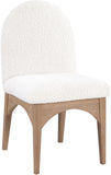 Waldorf Elegant Boucle Fabric Dining Arm Chair - Luxurious Comfort with Solid Ash Wood Frame