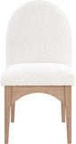 Waldorf Elegant Boucle Fabric Dining Arm Chair - Luxurious Comfort with Solid Ash Wood Frame