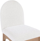Waldorf Elegant Boucle Fabric Dining Arm Chair - Luxurious Comfort with Solid Ash Wood Frame