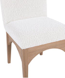 Waldorf Elegant Boucle Fabric Dining Arm Chair - Luxurious Comfort with Solid Ash Wood Frame