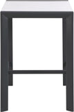 Nizuc Contemporary Outdoor Aluminum Square Bar Table with Sleek Design for Stylish Entertaining