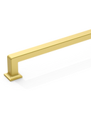 DESIGN3818 Brushed Brass Cabinet Pulls for White Cabinets | Modern Organic Pull, 3.75"