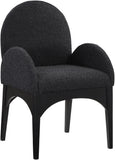 Waldorf Boucle Fabric Dining Arm Chair - Elegant Solid Ash Wood Design for Cozy Dining Experiences