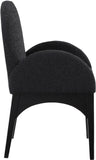 Waldorf Boucle Fabric Dining Arm Chair - Elegant Solid Ash Wood Design for Cozy Dining Experiences