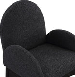 Waldorf Boucle Fabric Dining Arm Chair - Elegant Solid Ash Wood Design for Cozy Dining Experiences