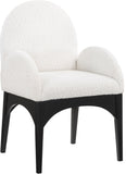 Waldorf Boucle Fabric Dining Arm Chair - Elegant Solid Ash Wood Design for Cozy Dining Experiences