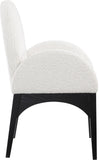Waldorf Boucle Fabric Dining Arm Chair - Elegant Solid Ash Wood Design for Cozy Dining Experiences