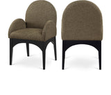 Waldorf Boucle Fabric Dining Arm Chair - Elegant Solid Ash Wood Design for Cozy Dining Experiences