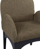 Waldorf Boucle Fabric Dining Arm Chair - Elegant Solid Ash Wood Design for Cozy Dining Experiences
