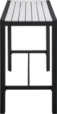 Nizuc Outdoor Patio Aluminum Bar Table - Stylish Contemporary Design for Entertaining Spaces