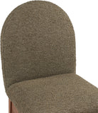 Waldorf Elegant Boucle Fabric Dining Arm Chair with Solid Ash Wood Frame for Stylish Comfort
